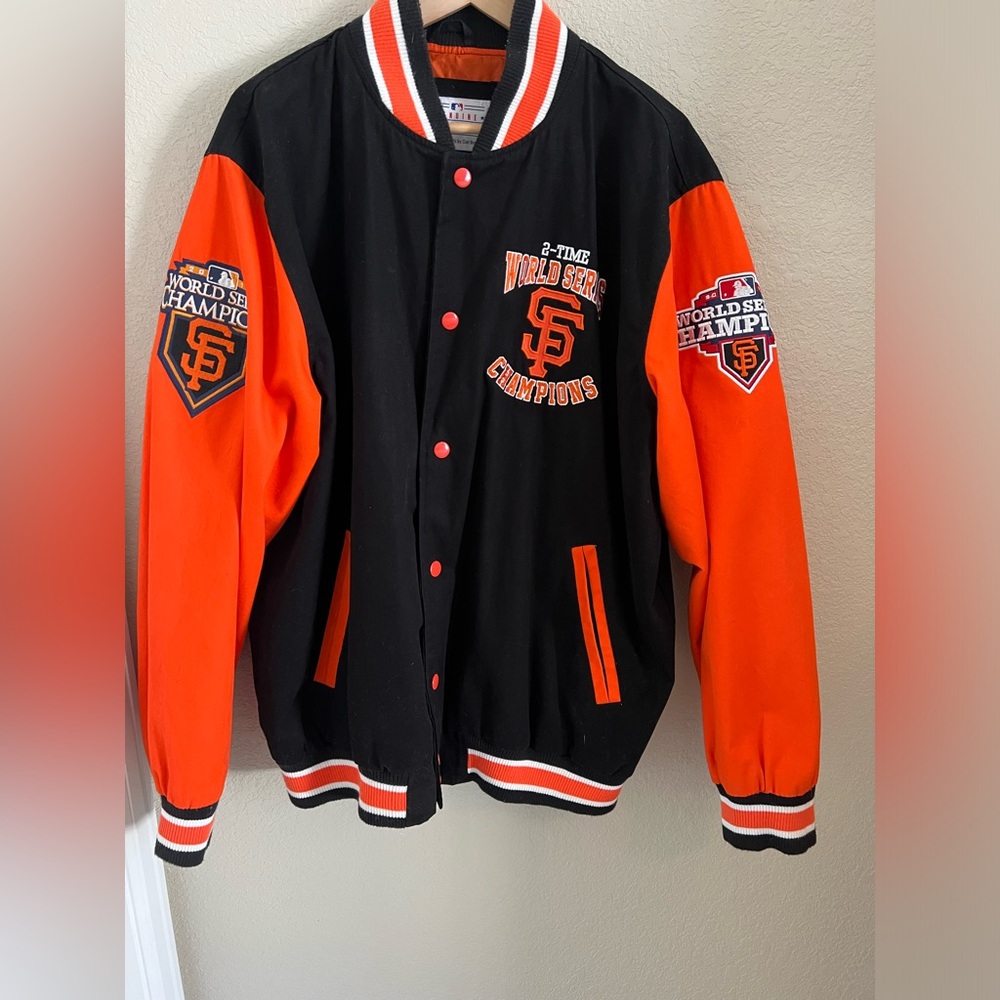Vintage San Francisco Giant’s 2-Time World Series Winner Men’s Jacket sz: XL